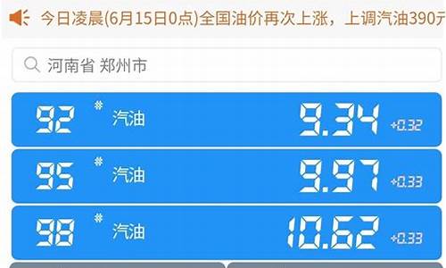 河南油价今日价格调整最新消息查询_河南油价今日价格调整最新消息